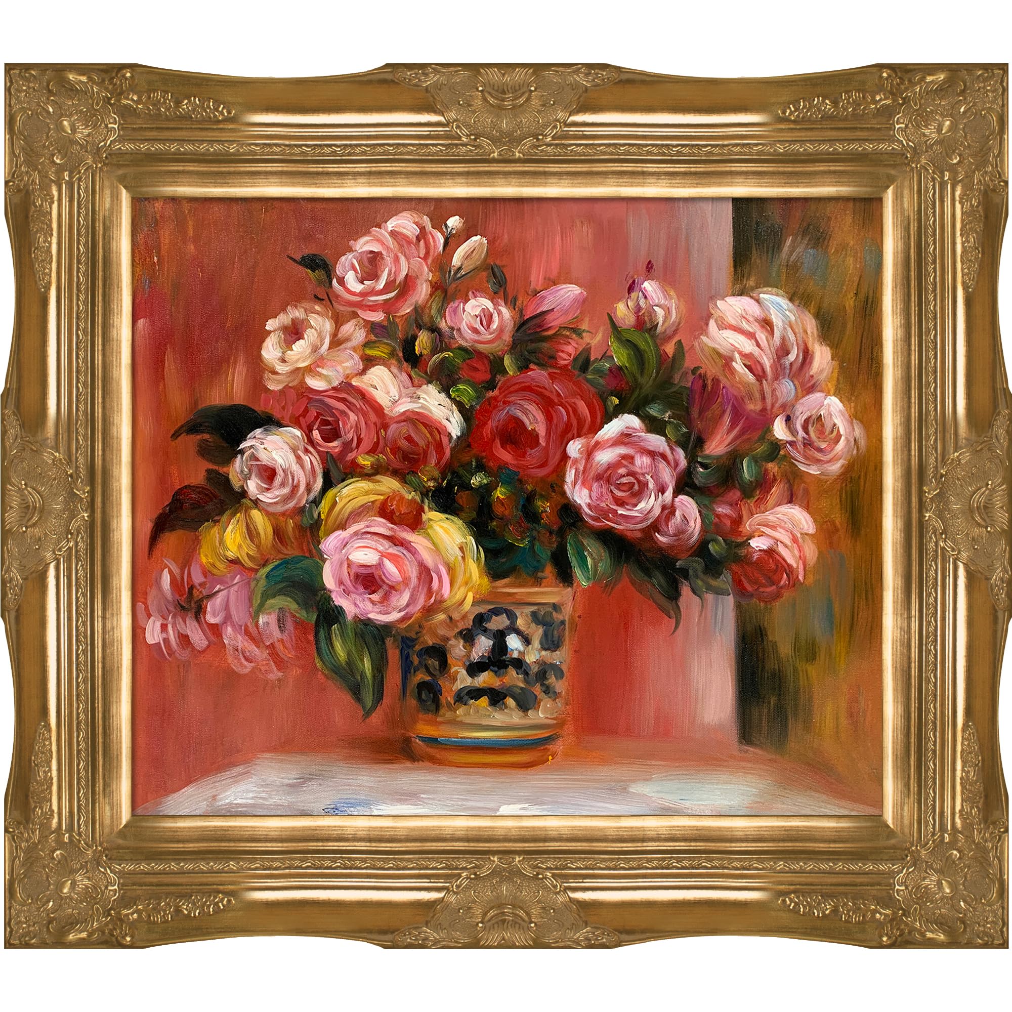 Amazon.co.jp: La Pastiche OverstockArt Roses in a Vase, 1914